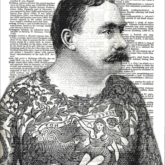 Tattoo Man and Wonan Dictionary Art Print Bundle - Picture 2 of 5